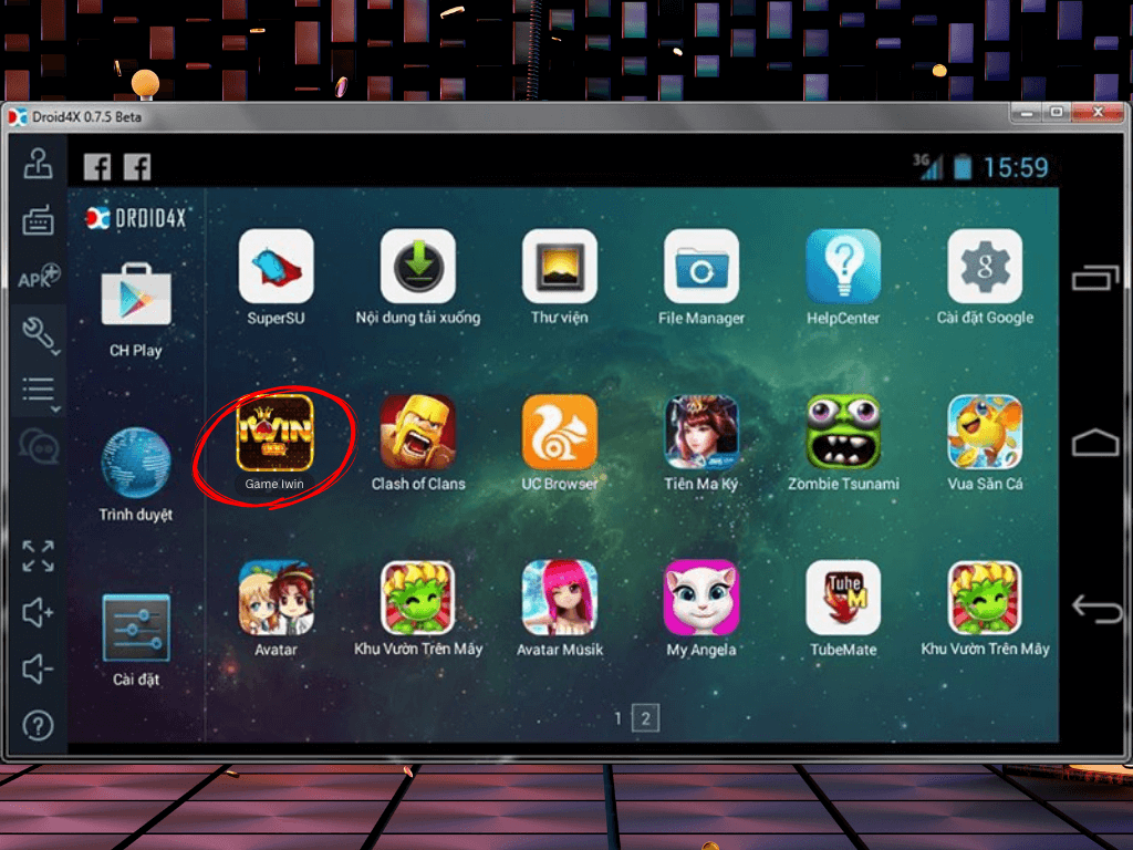 Phần mềm Droid4X - Giả lập Android chơi Iwin mượt mà